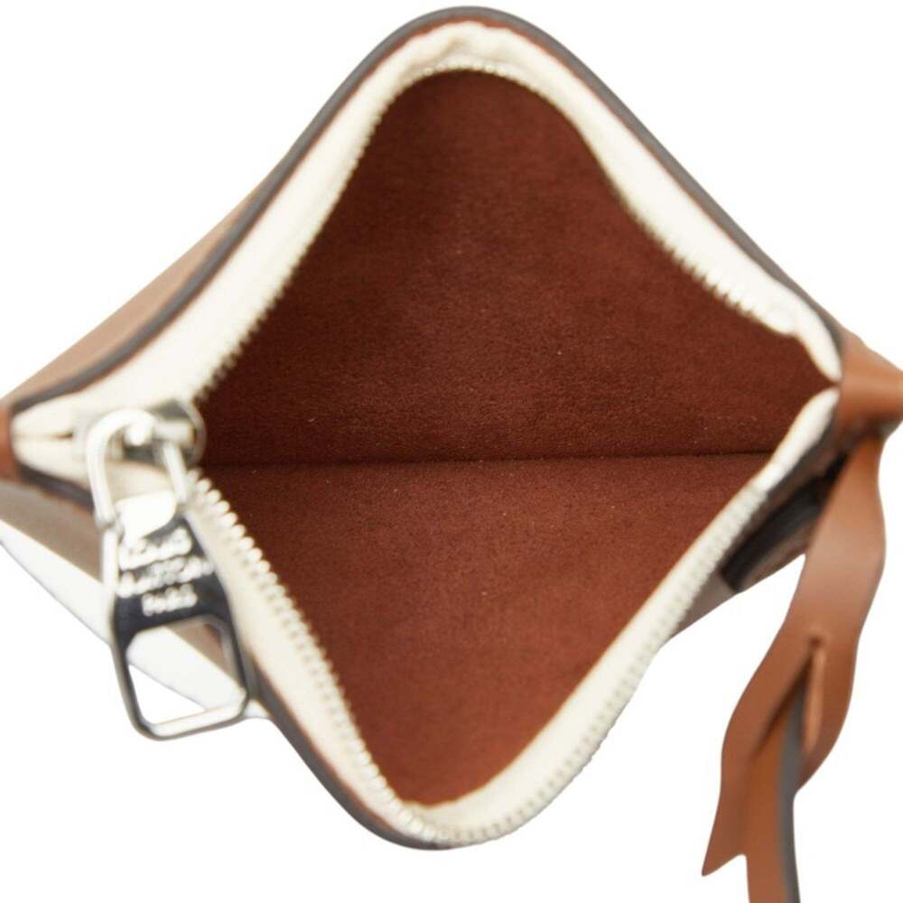 LOUIS VUITTON Brown Leather Pouch - Picture 6 of 7
